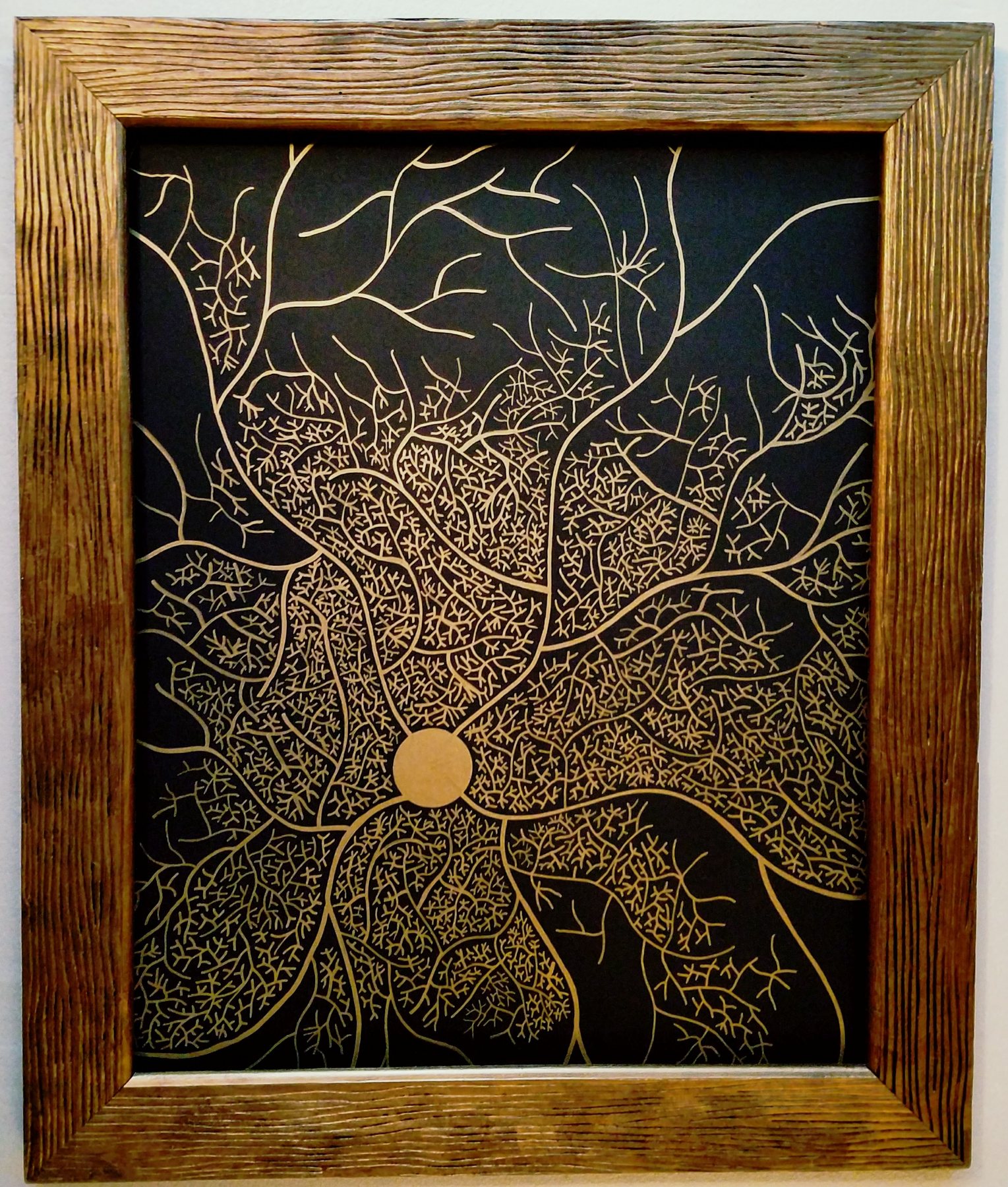 Gilt Frame, Gold Node, 2017