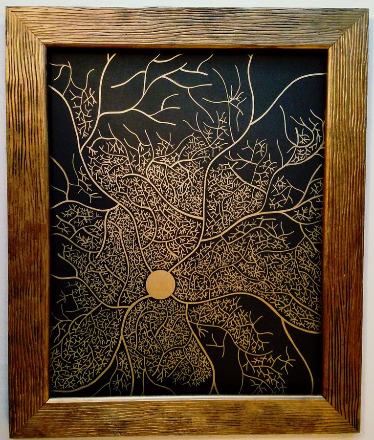 Gilt Frame, Gold Node, 2017