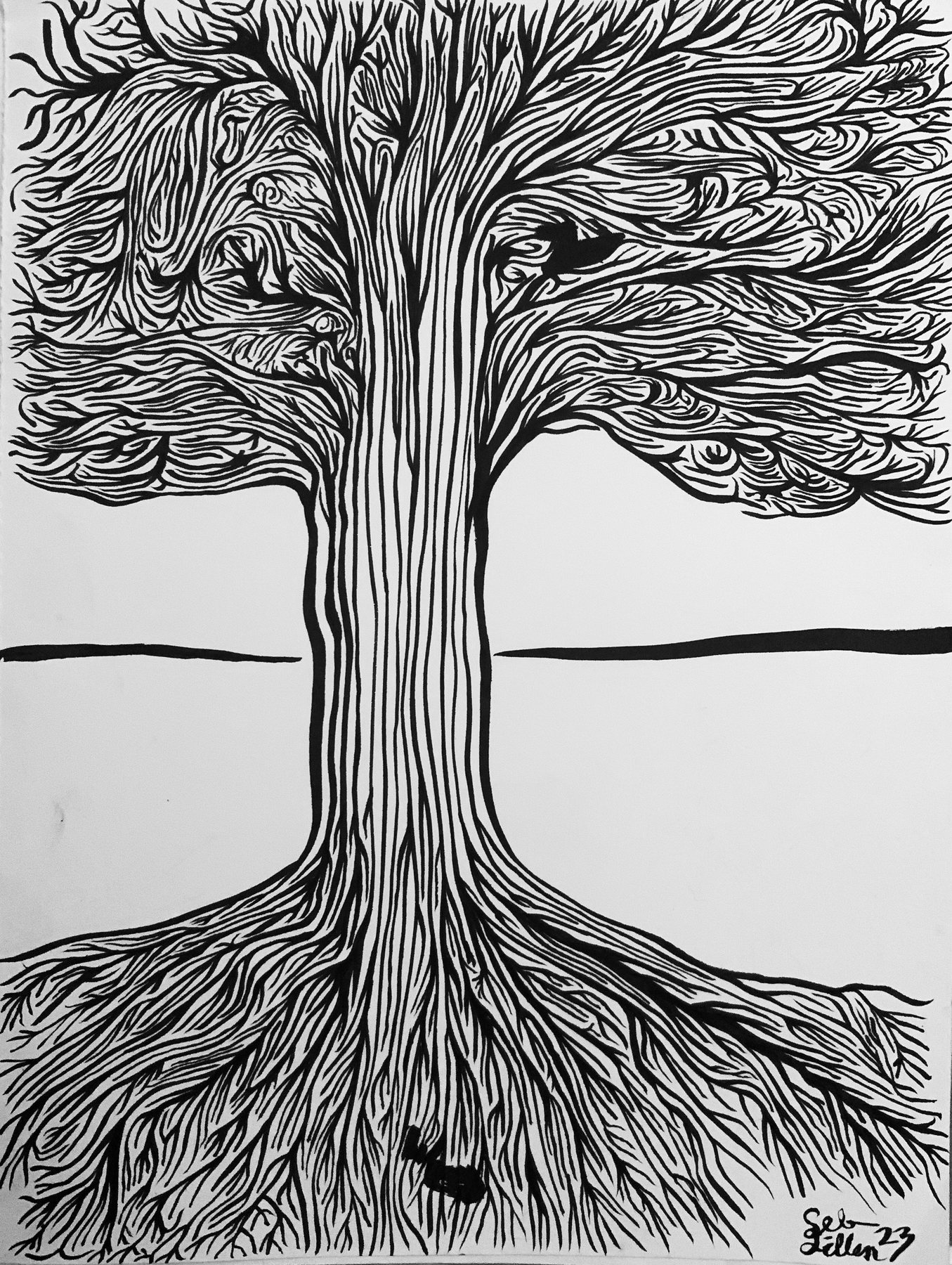 Tree with Roots, 2023